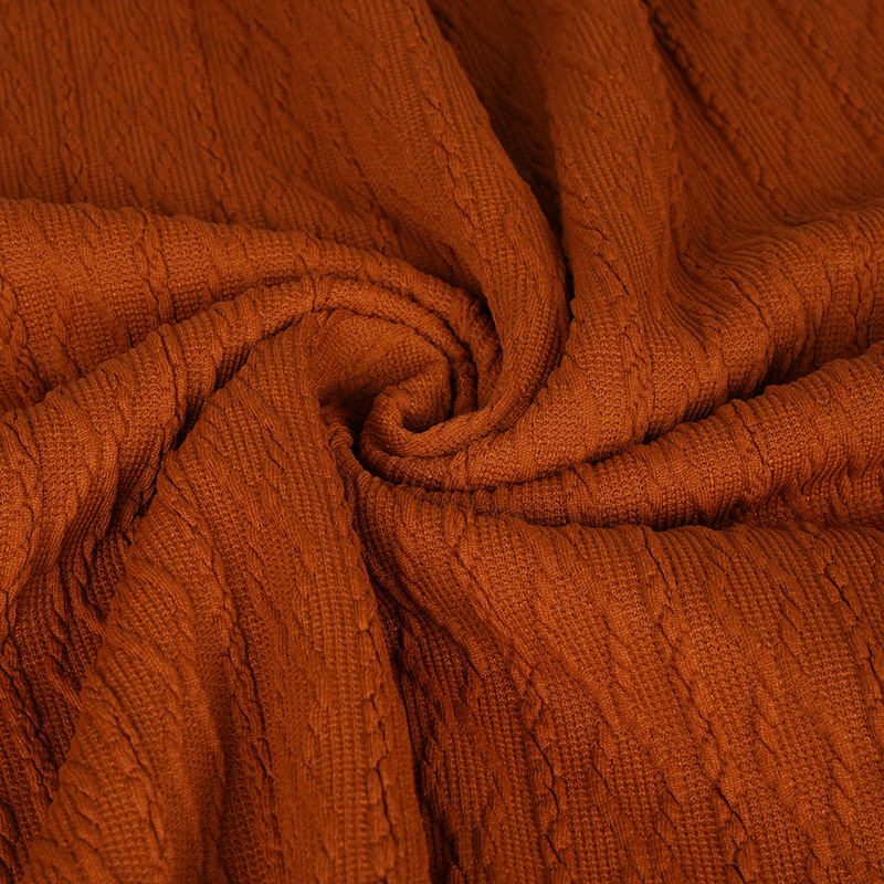 Cniotáil T-léine Fabraic Jacquard